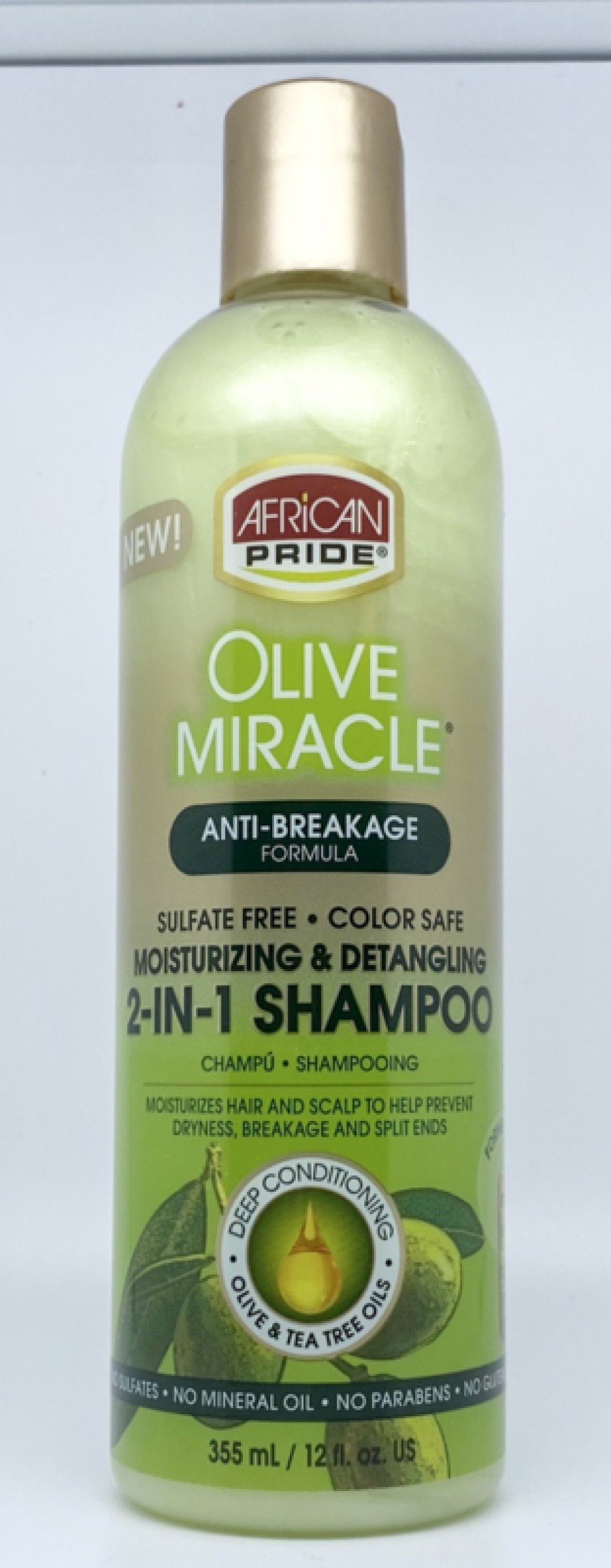 Hair Products Beautifeel | Africa'S Pride Olive Miracle 2 In1 Shampoo 355Ml(12Fl.Oz.Us)